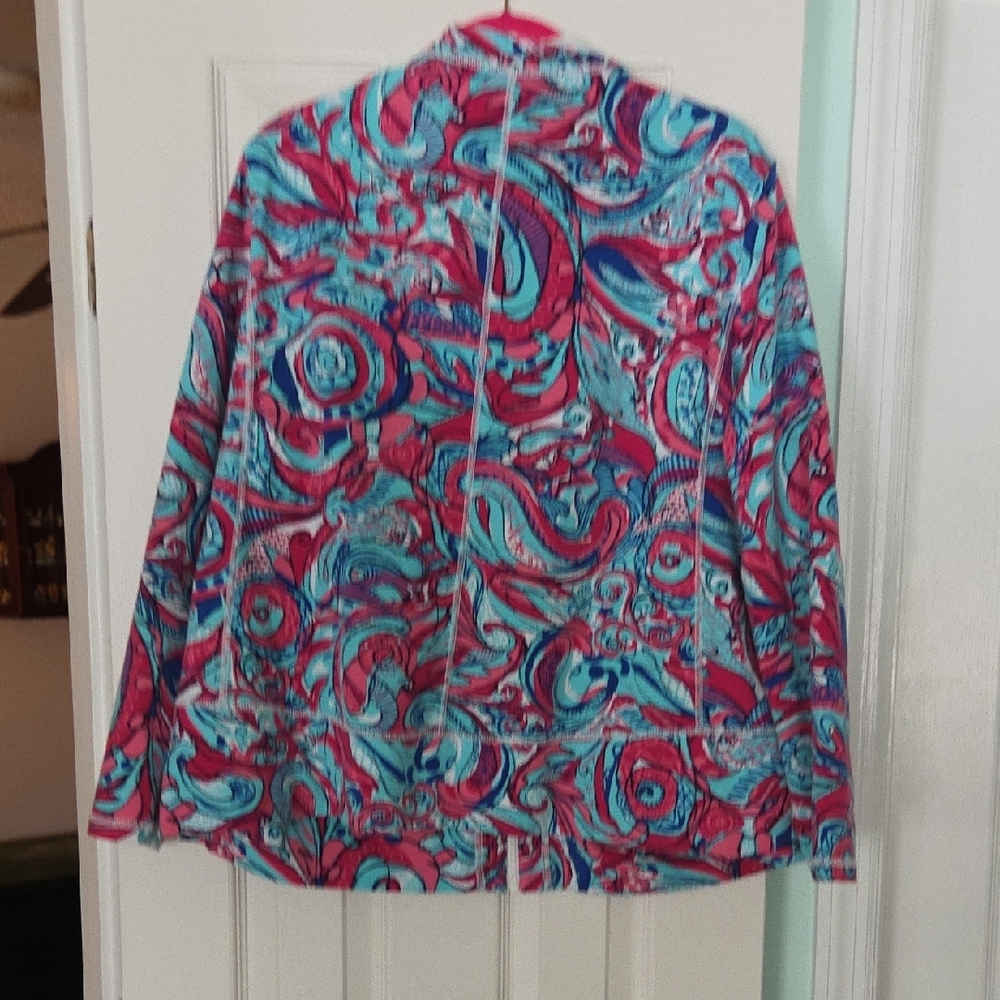 Talbots Multicolor Patterned Jacket - image 3